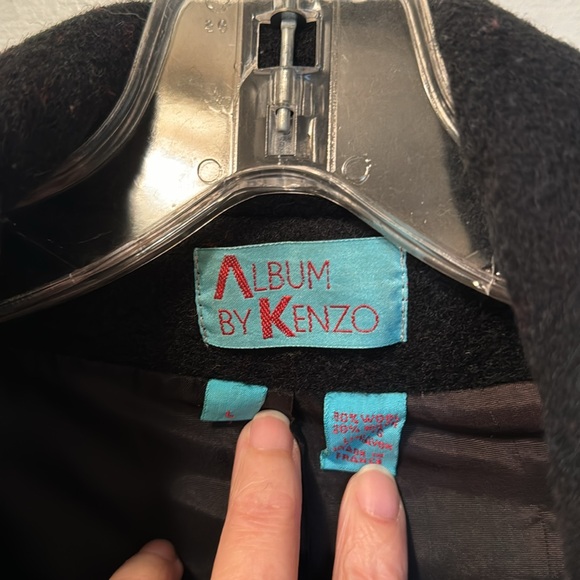 Vintage! Album by Kenzo black wool coat - Picture 4 of 5